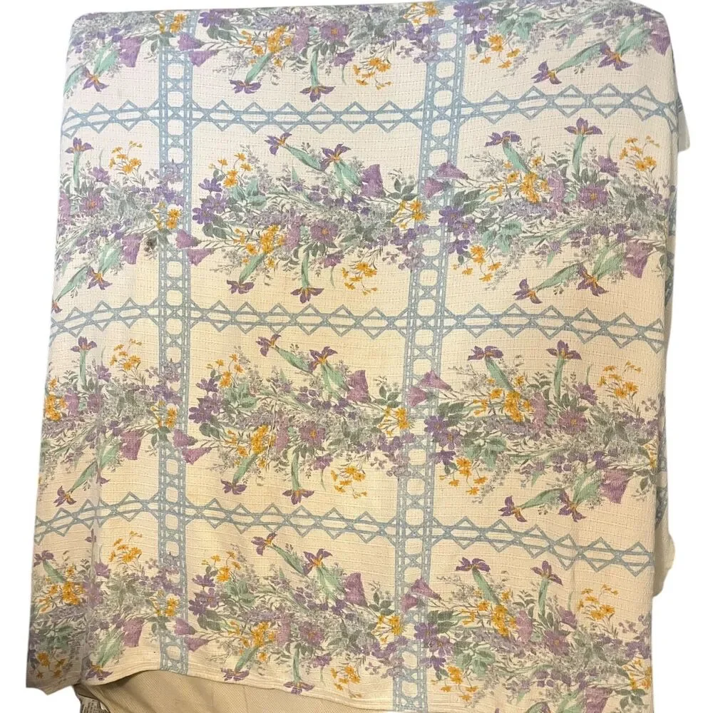 Vintage USA Made 100% Cotton Floral 94